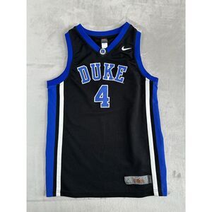 Nike Team ELITE Duke Blue Devils Black Basketball Jersey #4 NCCA Size XL e